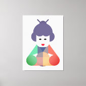 Chinesische Frauenkunst Leinwanddruck (Vorderseite)