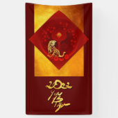 Chinesische FU Luck Laterne Tiger Jahr Gruß VB Banner (Vertikal)