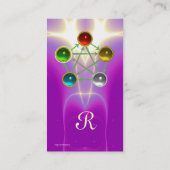 CHINESISCHE FÜNF ELEMENTE FENG SHUI SPIRITUELLE EN VISITENKARTE (Rückseite)