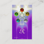 CHINESISCHE FÜNF ELEMENTE FENG SHUI SPIRITUELLE EN VISITENKARTE (Rückseite)