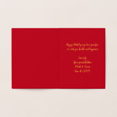 Chinesische Geburtstagskarte "Segen" Folienkarte (Innenseite)