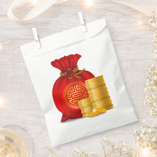 Chinesische Geldtasche Geschenktütchen (Ausgeschnitten)