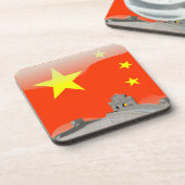 Chinesische glatte Flagge Untersetzer (Linke Seite)