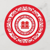 Chinesische Glücksbringer-Doppelt-Glück-Hochzeit