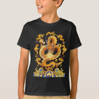 Chinesische goldene Drachen spielen mit Drachenbal