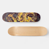 Chinesische Goldkaiser-Drache-Element-Gewohnheit Skateboard (Horizontal)