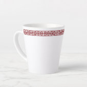 Chinesische Grenze Latte Tasse (Linke Ecke)