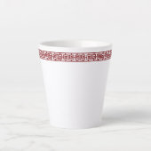 Chinesische Grenze Latte Tasse (Vorderseite)