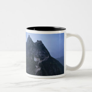 Chinesische Große Mauer im Morgennebel Zweifarbige Tasse