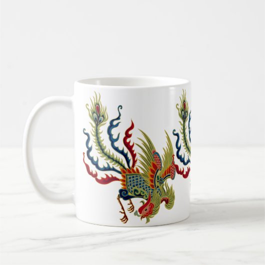 Chinesische Hahn-Kunst-Entwurfs-Tasse Kaffeetasse (Links)