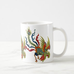 Chinesische Hahn-Kunst-Entwurfs-Tasse Kaffeetasse