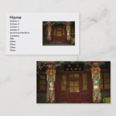 Chinesische Haustürkarte Visitenkarte (Vorne/Hinten)