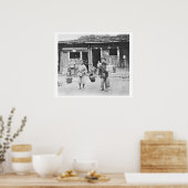 Chinesische Hawkers, c.1870 (b/w-Foto) Poster (Küche)