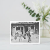 Chinesische Hawkers, c.1870 (b/w-Foto) Postkarte (Stehend Vorderseite)