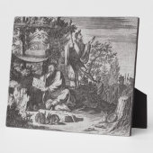 Chinesische Heilige Männer, Abbildung aus einer Be Fotoplatte (Seite)