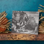 Chinesische Heilige Männer, Abbildung aus einer Be Fotoplatte (Seite)