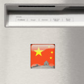 Chinesische Hochglanzflagge Magnet (In Situ (Geschirrspüler))