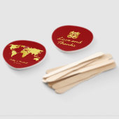 Chinesische Hochzeit auf der Weltkarte Fächer (Non-assembled)