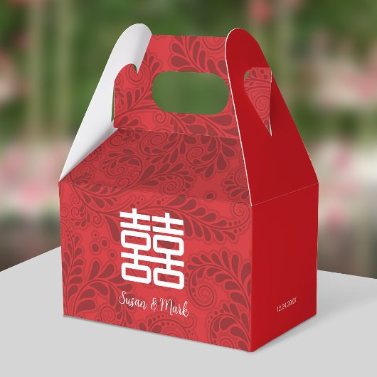 Chinesische Hochzeit Dankeschön-Box Geschenkschachtel