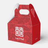 Chinesische Hochzeit Dankeschön-Box Geschenkschachtel (Vorderseite)