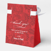 Chinesische Hochzeit Dankeschön-Box Geschenkschachtel (Rückseite)