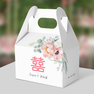 Chinesische Hochzeit Danksagungs-Geschenkbox  Geschenkschachtel