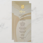 Chinesische Hochzeit der Modernen Kunst Menükarte (Vorne/Hinten)