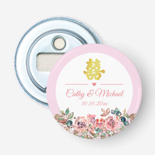 Chinesische Hochzeit-Doppel xi Flaschenöffner