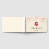 Chinesische Hochzeit in beige und roter Farbe Gästebuch (Voll)
