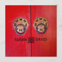 Chinesische Hochzeit in das Tor des Glücks