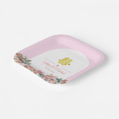 Chinesische Hochzeit in Rosa Pappteller (Gewinkelt)