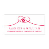 Chinesische Hochzeit mit doppeltem Glück für Liebe Permastempel (Design)