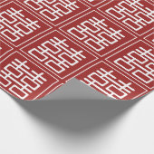 Chinesische Hochzeit mit doppeltem Glück Geschenkpapier (Ecke)
