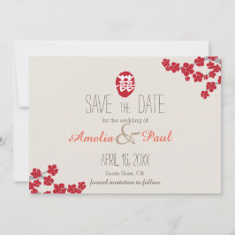 Chinesische Hochzeit mit doppeltem Glück - Save th Save The Date
