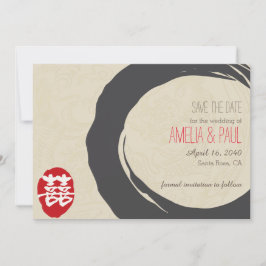 Chinesische Hochzeit mit doppeltem Glück - Save th The Date