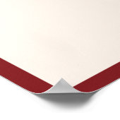 Chinesische Hochzeit mit modernem Red Double Happy Poster (Ecke)