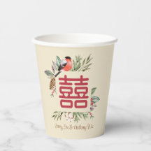 Chinesische Hochzeit mit zeitgemäßem doppeltem Glü