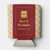 Chinesische Hochzeit peranakan Dosenkühler (Rückseite)