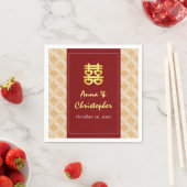 Chinesische Hochzeit peranakan Serviette (Beispiel)