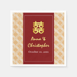 Chinesische Hochzeit peranakan Serviette
