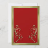 Chinesische Hochzeits-Einladungs-Karte Einladung (Rückseite)