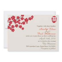 Chinesische Hochzeitseinladung