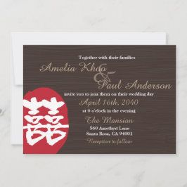 Chinesische Hochzeitseinladung Einladung