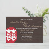 Chinesische Hochzeitseinladung Einladung (Stehend Vorderseite)