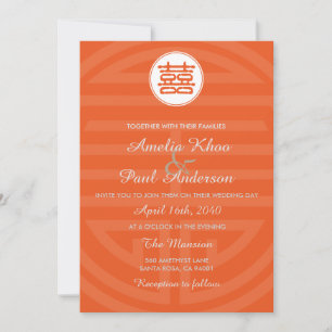 Chinesische Hochzeitseinladung Einladung