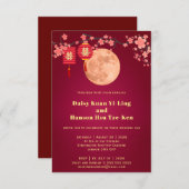 Chinesische Hochzeitseinladung Mitte Herbst Einladung (Vorne/Hinten)