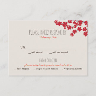 Chinesische Hochzeitseinladung - UAWG RSVP Karte