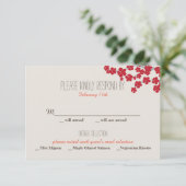 Chinesische Hochzeitseinladung - UAWG RSVP Karte (Stehend Vorderseite)