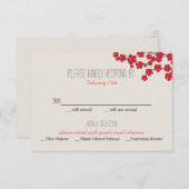 Chinesische Hochzeitseinladung - UAWG RSVP Karte (Vorne/Hinten)