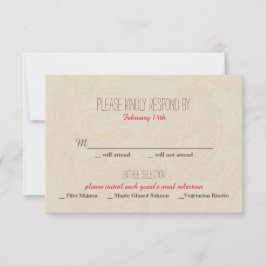 Chinesische Hochzeitseinladung - UAWG RSVP Karte